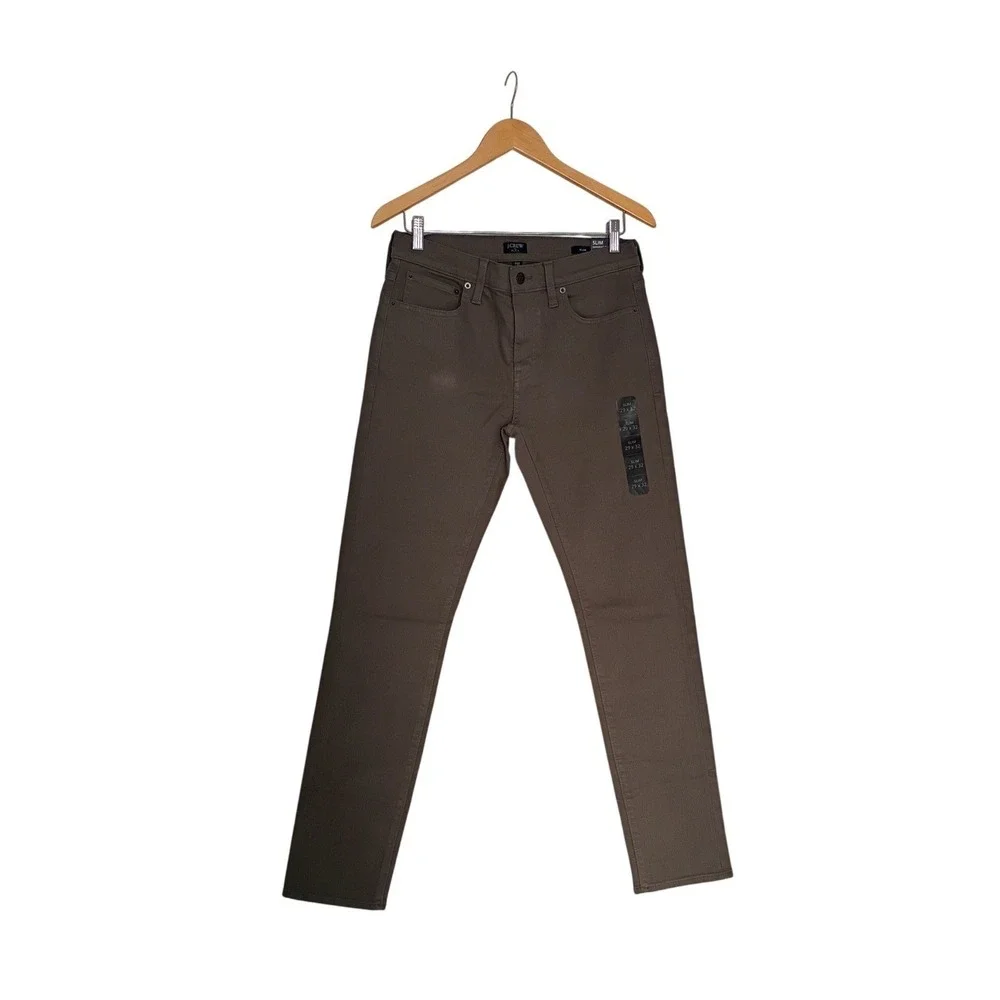 J Crew Flex Slim‎ Chino Pants Gray Size 29x32 Mens Casual Stretch -$138